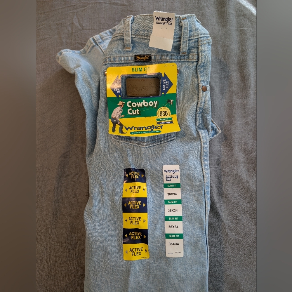 Wrangler Cowboy Cut Slim Fit Jeans 36x34
